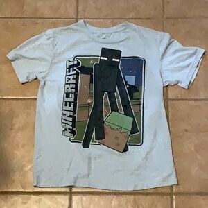 Mojang Minecraft Creeper Tshirt gray medium
